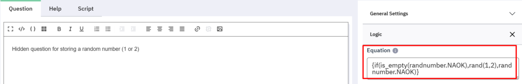 LimeSurvey Randomzation Setup