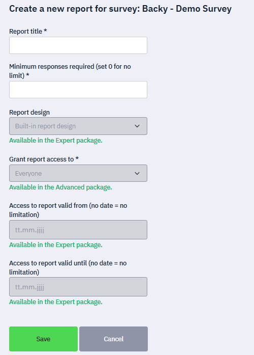 LimeSurvey_Reporting_Plugin-Plugin_Settings