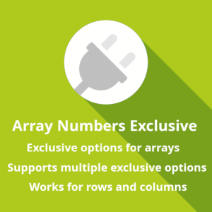 Array Numbers Exclusive Product Image