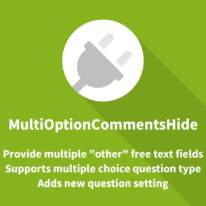 LimeSurvey plugin Multi Option Comments Hide
